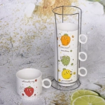 Набор кружек на стойке 280мл «Фруктовый микс»