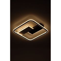 Светильник потолочный светодиодный ЭРА Модерн Henri CLL-1-104W 3K-6,5K RC BK с ДУ черный