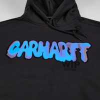  Толстовка мужская Carhartt WIP Drip Hooded артикул:I033254-charcoal - купить в магазине Дайс