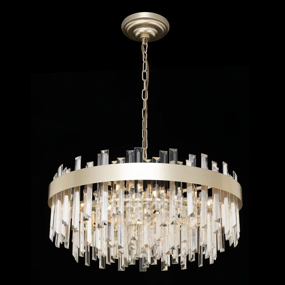 Citilux Лаура CL301282 Люстра хрустальная подвесная Шампань