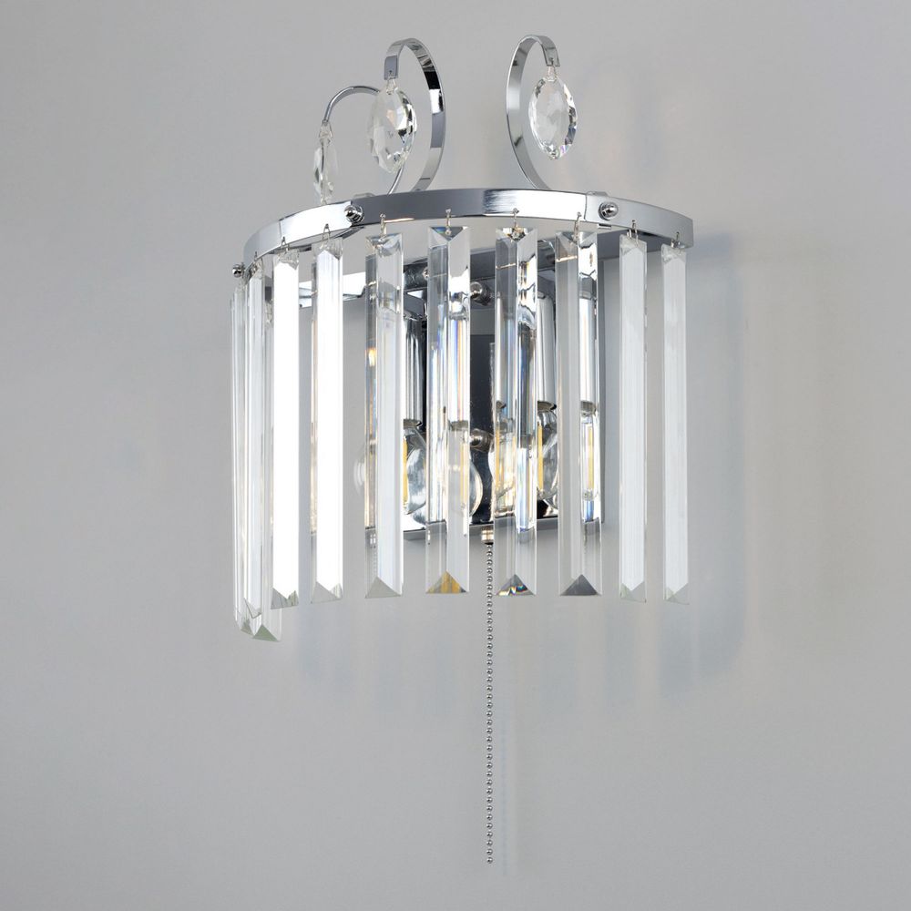Citilux Инга CL335321 Бра хрустальное с выключателем Хром