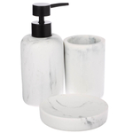 Мыльница тм VETTA Мрамор, смола (полирезин), бело-серый, 11x11x2,1см