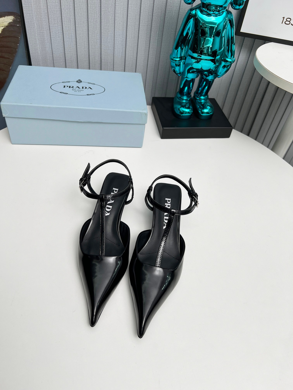 Prada Satin Slingback Pumps