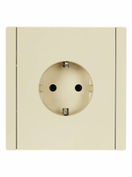 FORTE&PIANO Розетка 1-местная с заземлением с защитными шторками винтовое крепление 16А USB A+A 3,1А FP445 ваниль IEK