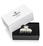 Balmain Hair Couture Заколка-краб для волос белая размер М White Barrette