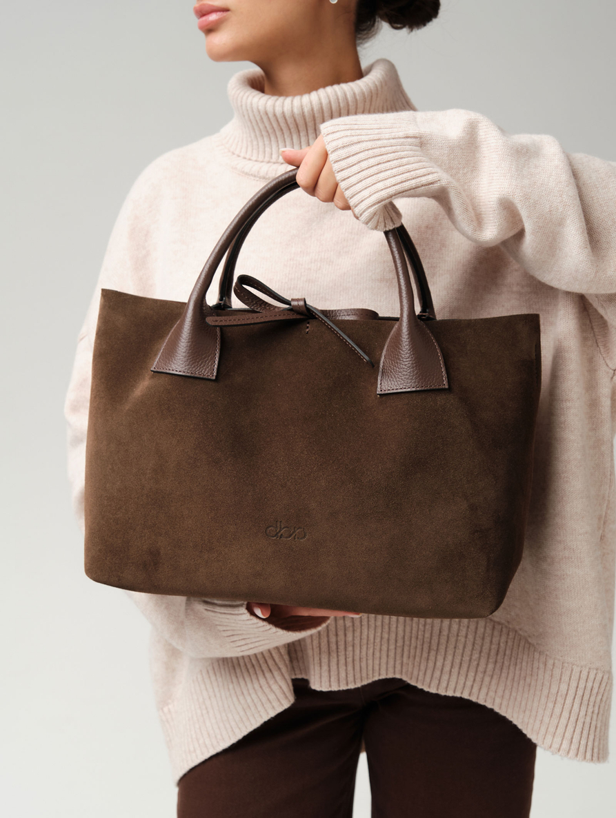 Замшевая сумка Iris DBR 31372 кофе