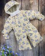 Комбинезон-трасформер детский 2в1 "Мишутка" , модель: 72-18 (Цвет: Песочный, Размер: 80)