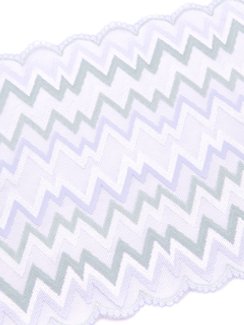 03-241 Кружево эластичное 23 см, WV, белый/мята/лаванда