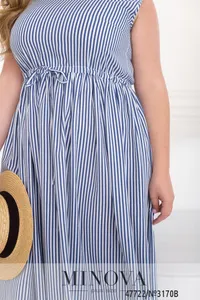 Платье 3170B-голубой Minova