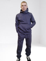 3506 Костюм мужской с капюшоном футер 3-х нитка фуме (52/54)