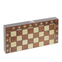 GAEM Игра настольная 3 в1 (нарды, шахматы, шашки), L34 W4 H17 см