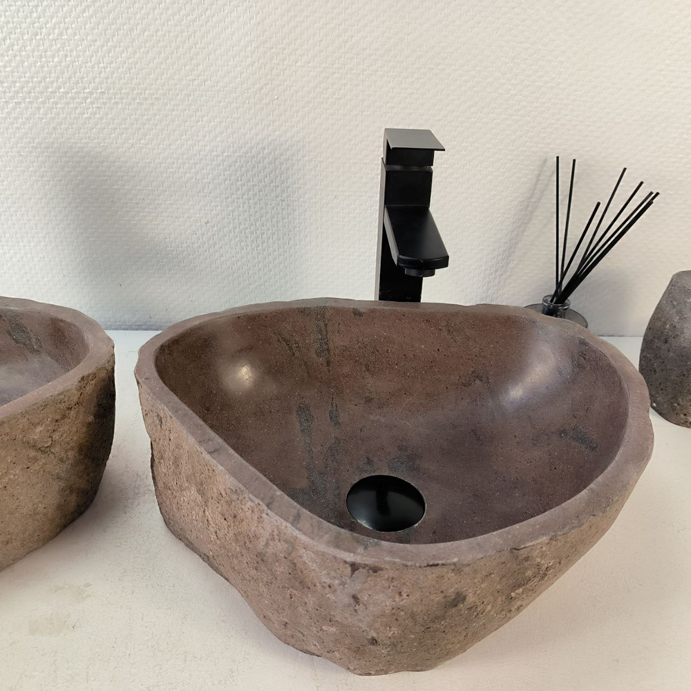 Раковина из речного камня ПАРА! RS-65361 41*33*14 0865