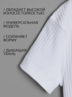 Белая футболка для девочки базовая