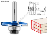 ЗУБР 50,8x6мм, хвостовик 8мм, фреза горизонтально-пазовая