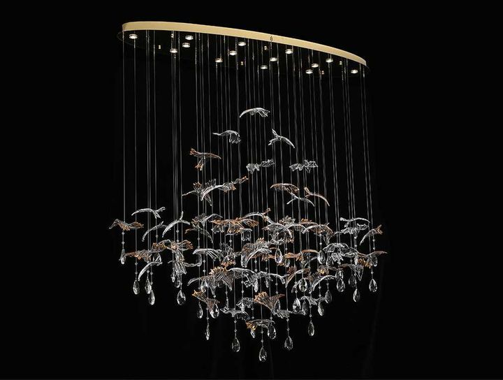 Люстра NEWPORT 8220/140 С oval gold polished