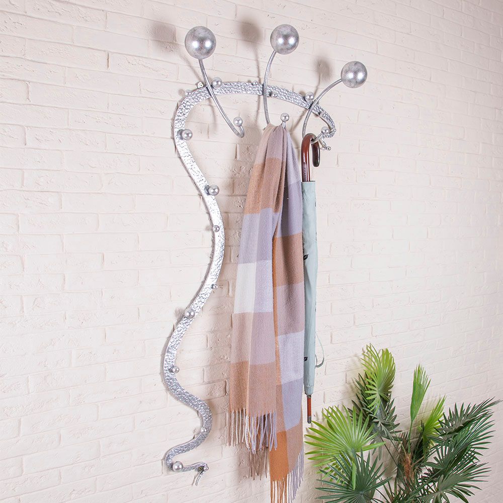 Вешалка настенная Heri modern 1 Античное серебро