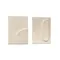 Mirta Набор из 2 картин из папье-маше бежевого цвета 29 х 39 см