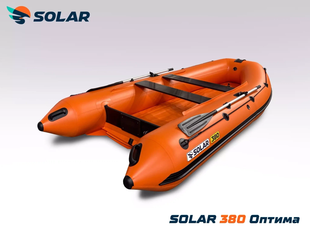 Лодка надувная моторная solar-380 к (оптима)
