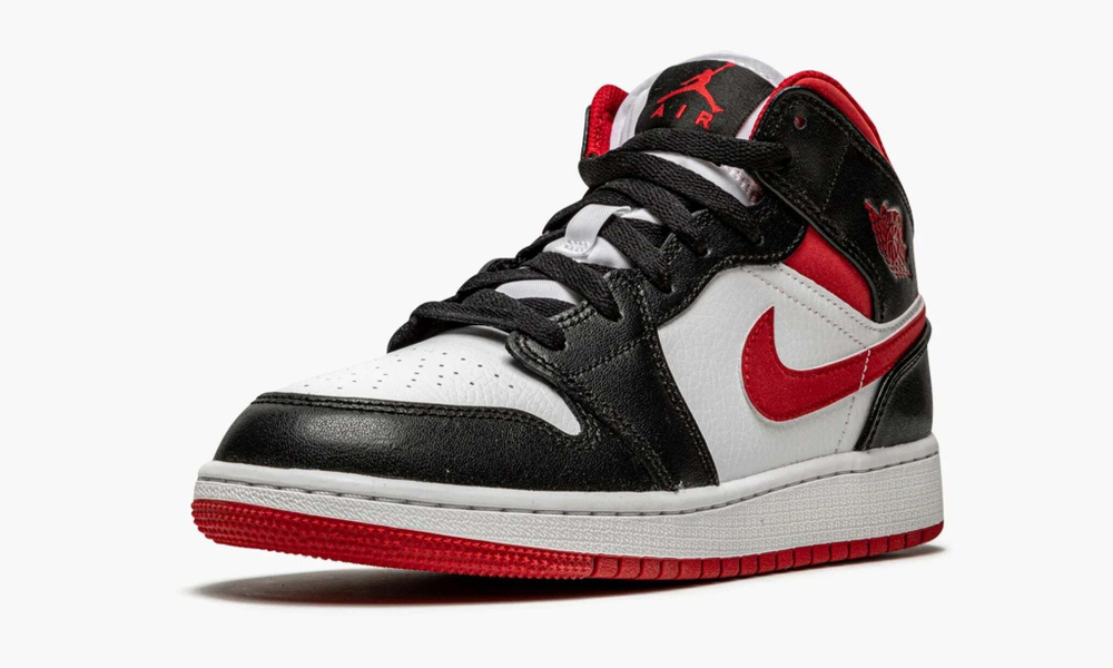 Air Jordan 1 Mid GS "Gym Red Black White"