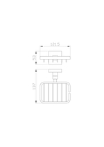 Мыльница с держателем WONZON & WOGHAND POLO, Брашированный никель (WW-8924-BN)