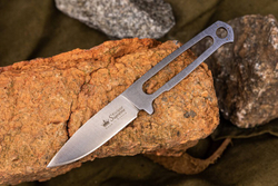 Нож Kizlyar Supreme Sturm mini Niolox (Stonewash, кожаный чехол)