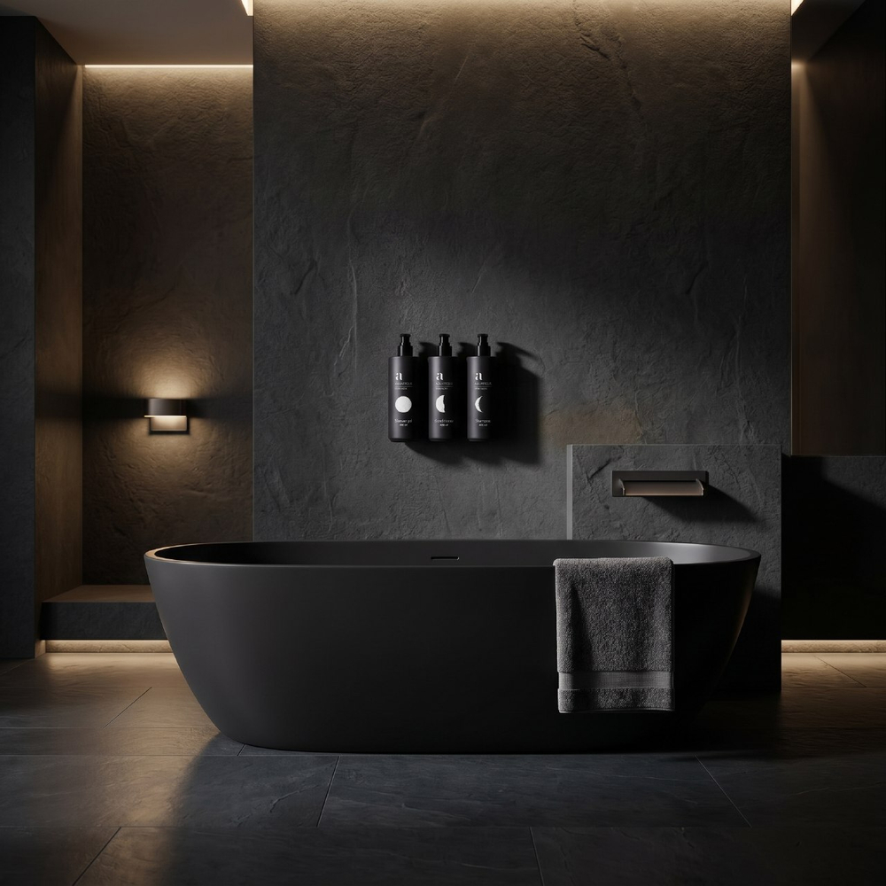 Шампунь Aquatique (20 шт.) диспенсер черный 450 мл