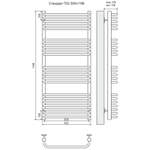 Полотенцесушитель Terminus Стандарт Стандарт П22 500х1196 (7+5+5+5)