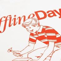 Футболка HAIDED OFFLINE DAY HW, экрю