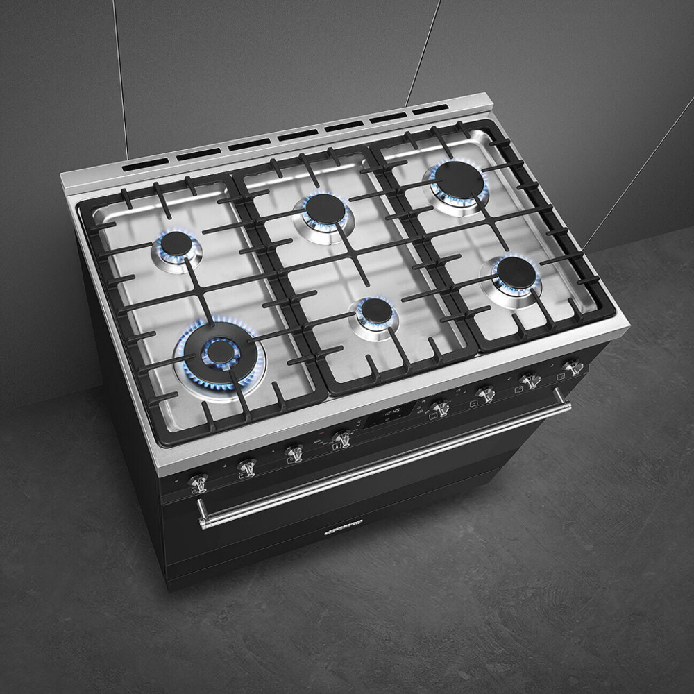 Плита комбинированная Smeg C9GMMB2