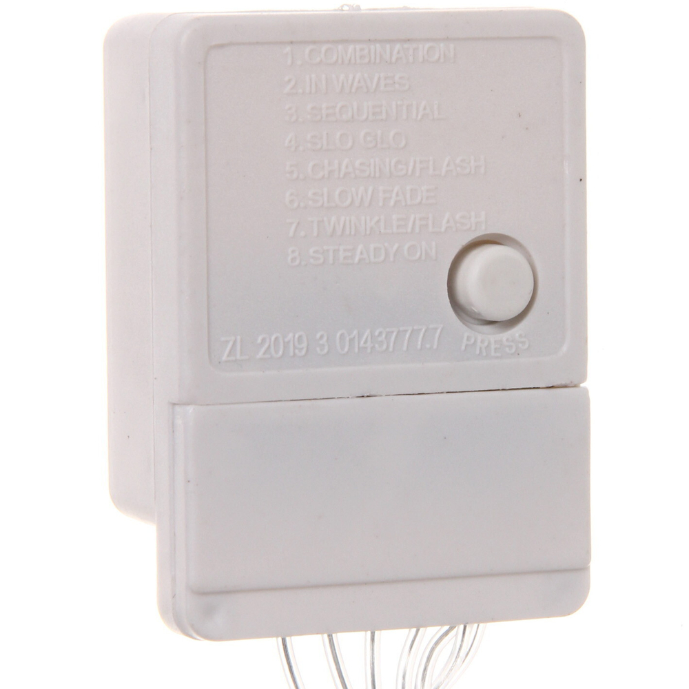 Гирлянда для дома «Bright light» 9,5м 100 ламп LED прозрач.пров.,8 реж, IP-20, Фиолетовый (возможность соединения)