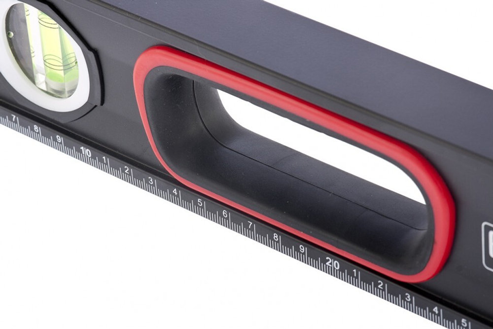 Уровень алюминиевый, усиленный, фрезерованный, 3 глазка, двухкомпонентные рукоятки, 2000 мм Matrix