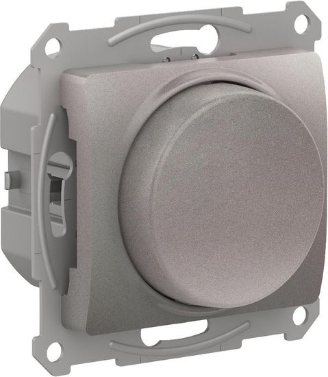 Механизм светорегулятора поворотно-нажимного Glossa LED RC 315Вт платина SchE GSL001230