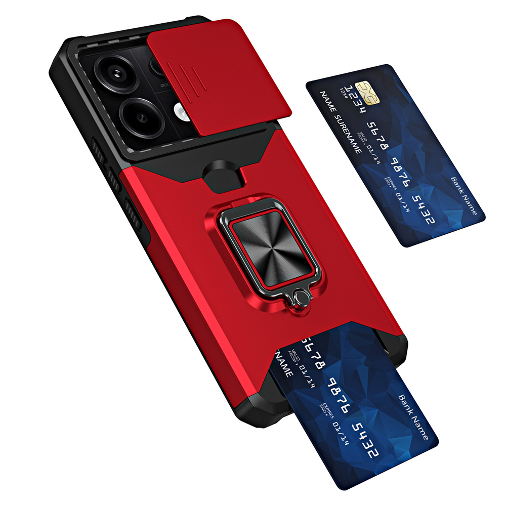 Противоударный чехол Сard Reader Case для Poco X6
