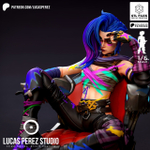 Фигуркаел Arcane Джинкс Лига легенд Jinx League of Legends