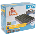 Матрас надувной Intex, 191х99х25 см, 64761, нас встроен, ножн, флок, 136 кг