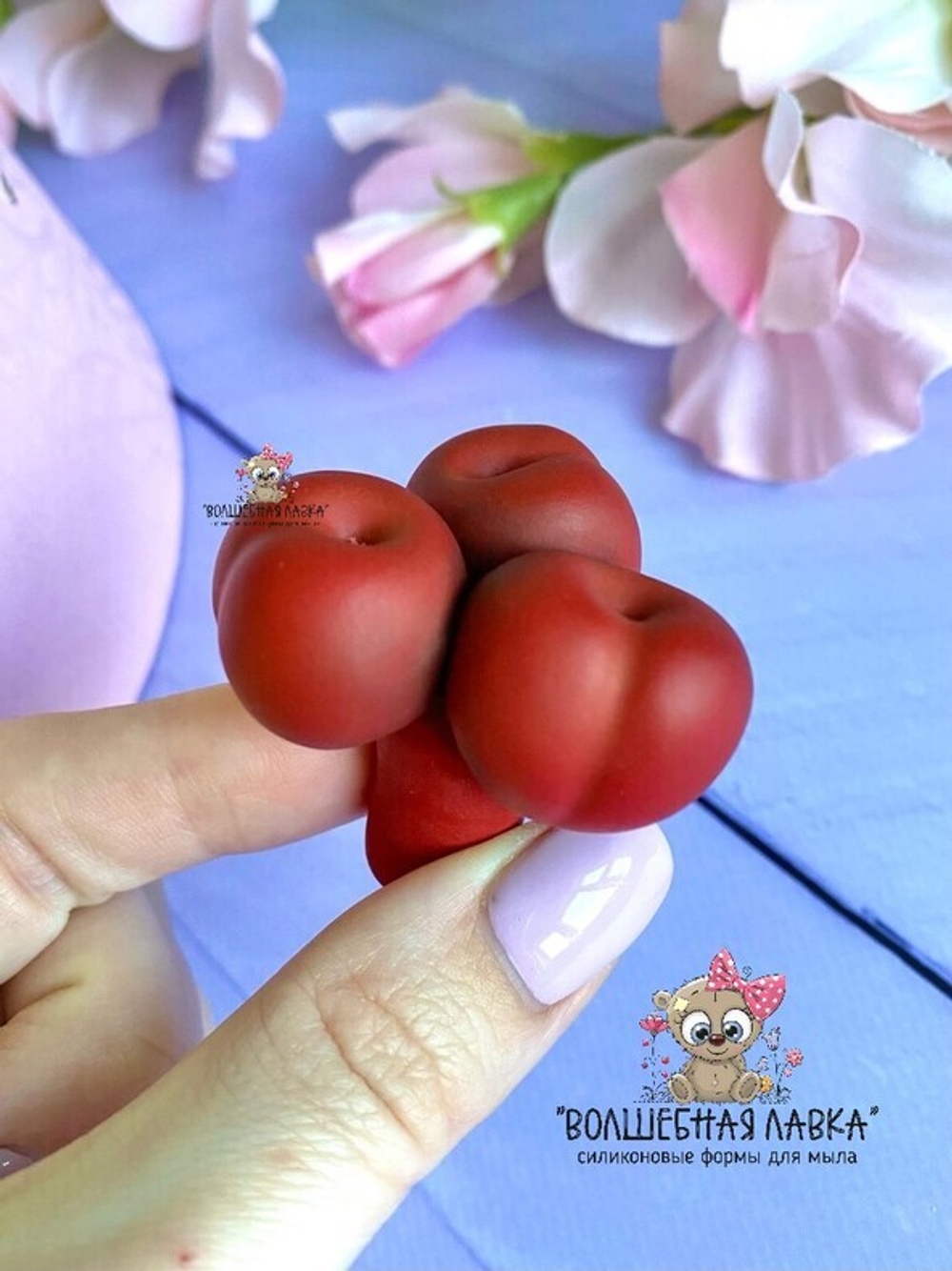 Силиконовая форма Тройник вишни