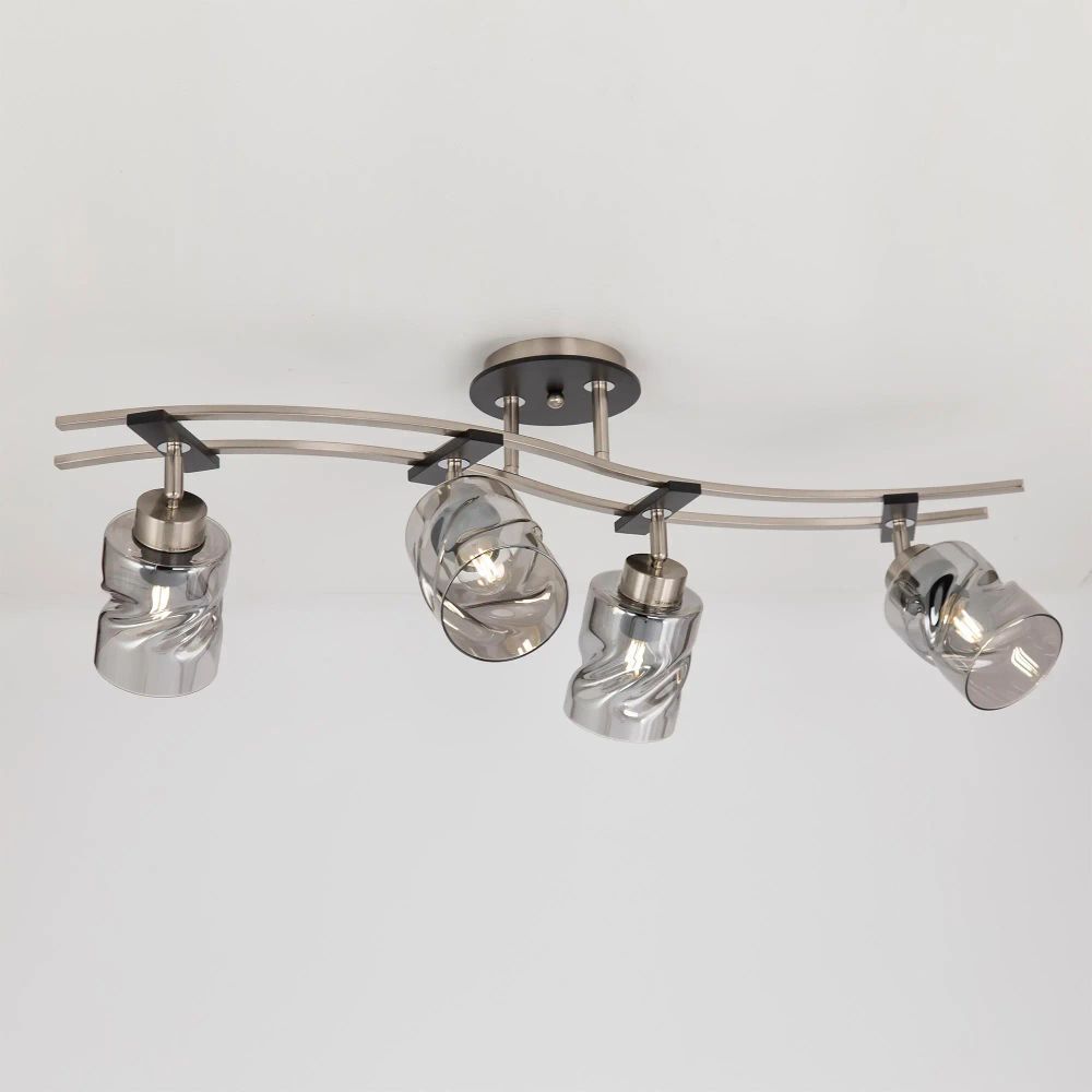 Citilux Мерида CL142145 Люстра с поворотными плафонами Матовый Хром