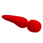 Красный жезловый вибратор Meredith (Цвет: красный)