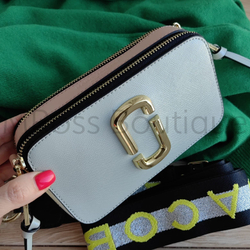 Серая сумка Snapshot White Multi Marc Jacobs