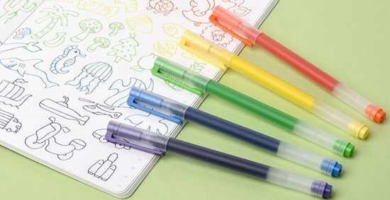 Набор цветных ручек Xiaomi Jumbo Gel Ink Pen (MJZXB03WC) (5шт)