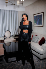 Кардиган макси, черный