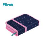 Пенал 1 отделение, 200*140*40 Först "Sweet hearts", дополнительная откидная секция, полиэстер