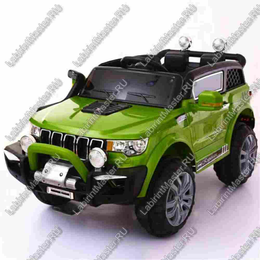 Детский электромобиль  "Jeep Largus" зеленый