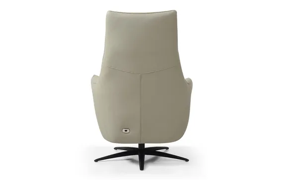 Кресло с электро-реклайнером Everse, бежевая кожа