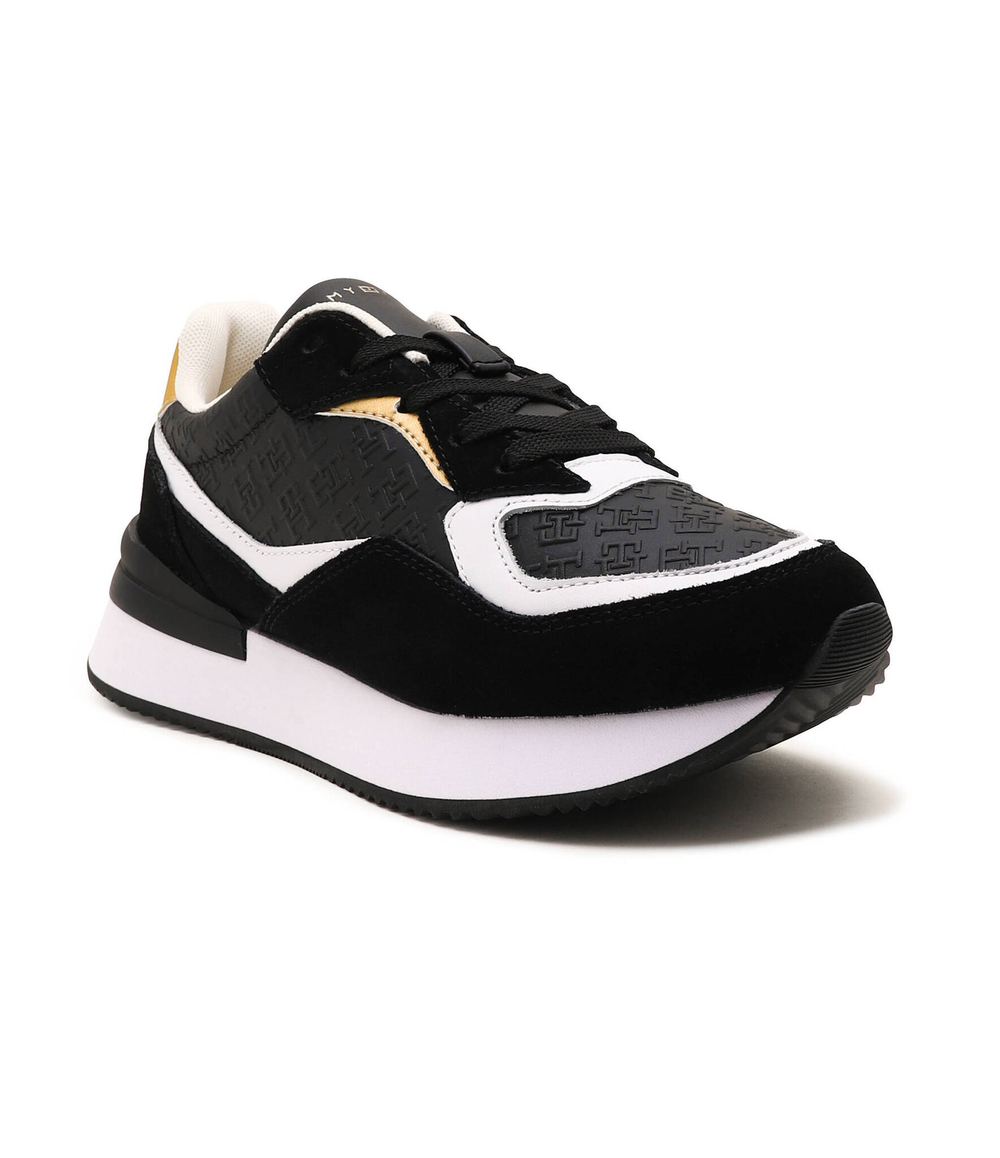 Кожаные кроссовки Tommy Hilfiger - черный(FW0FW07816)