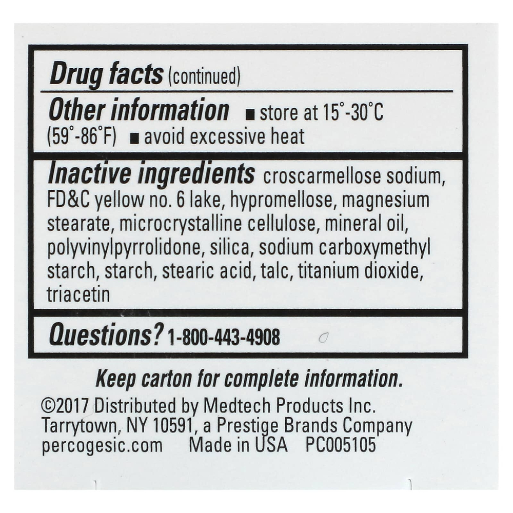 Percogesic, ацетаминофен/дифенгидрамина гидрохлорид, 60 таблеток, покрытых оболочкой, которые легко глотать