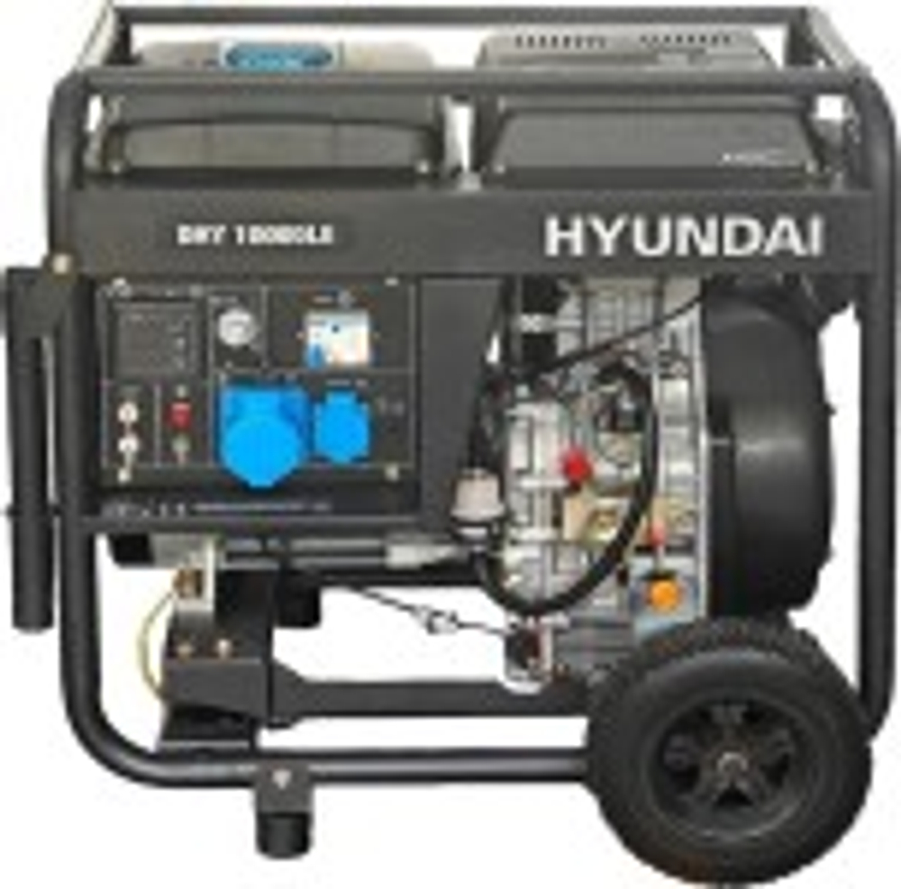 Электростанция дизельная с воздушным охлаждением HYUNDAI DHY 10000LE открытая