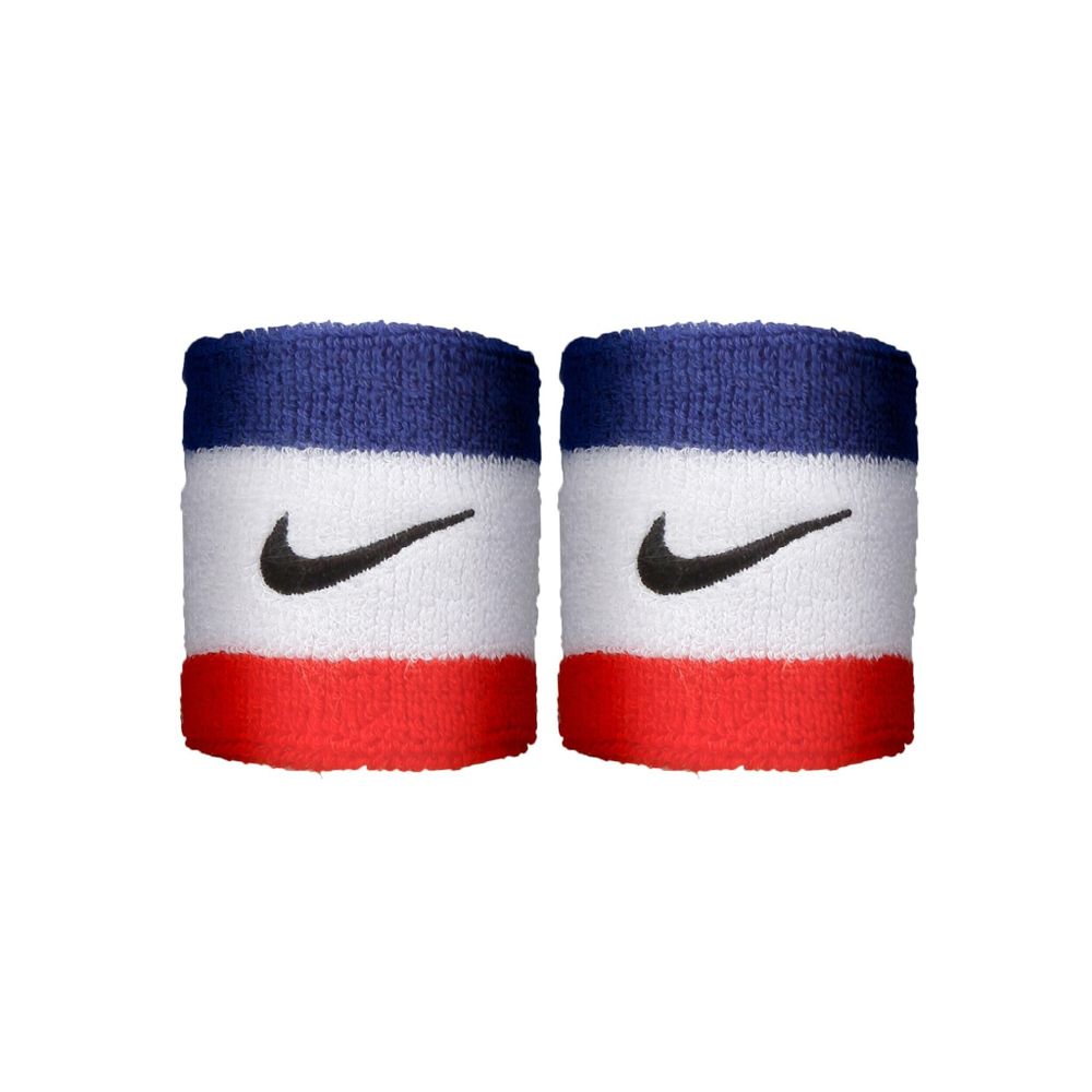 Nike Swoosh Wristband 2 Pack - White, Blue