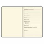 Ежедневник датированный 2025, А5, 138x213 мм, BRAUBERG "Comodo", под кожу, синий, 115776