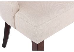 Стул Elegance dark walnut / fabric cream
